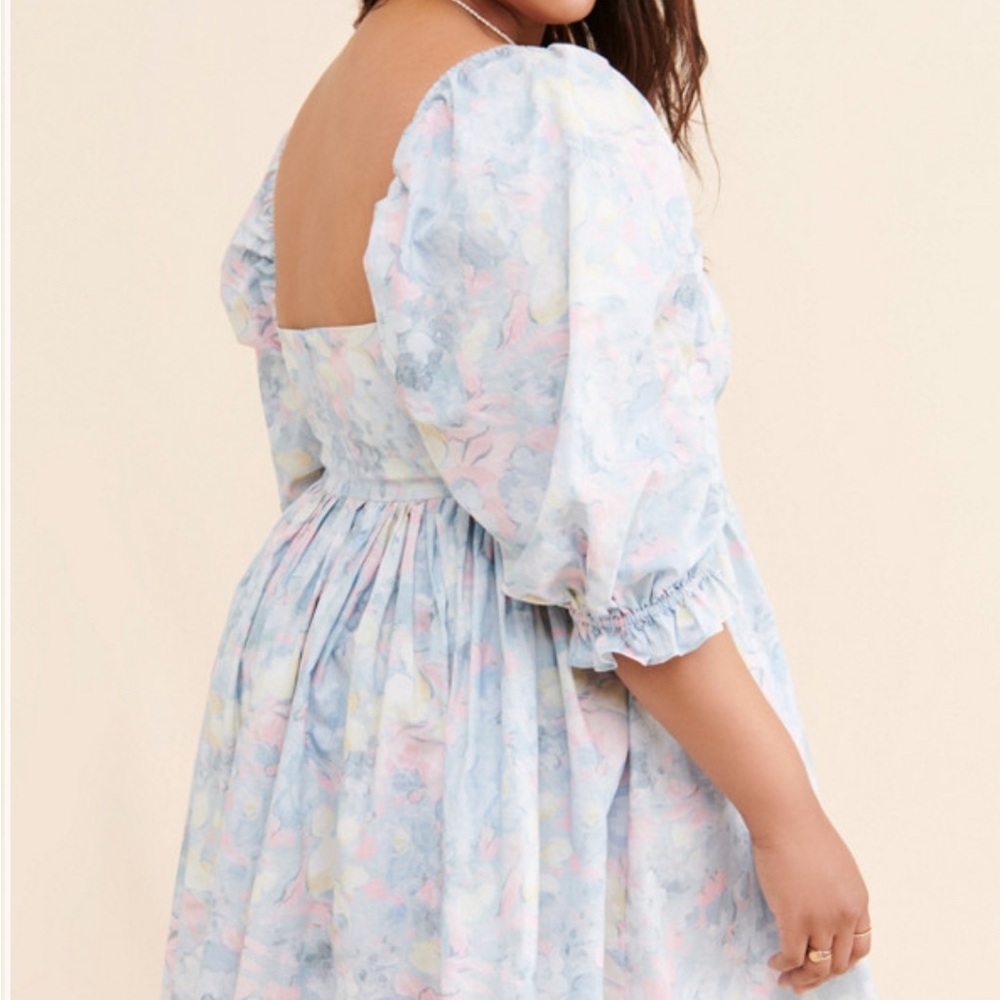 Selkie Pastel Floral Mini Dress - Picture 4 of 5